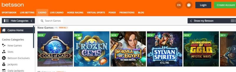 betsson casino homepage provides gambling games and campaigns for new players-logo