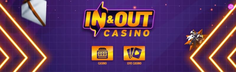 in and out casino website provides casino games and campaigns for new people + play n play deposit options-logo