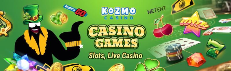 kozmo casino offers various gambling games like slots, blackjack kimi real vaxt kazino oyunları, bakkara və rulet-loqosu