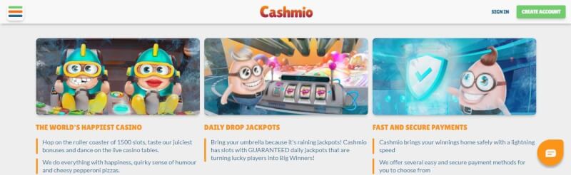 cashmio website offers casino games, ilk depozit bonusu və yeni oyunçular üçün kampaniyalar-loqosu