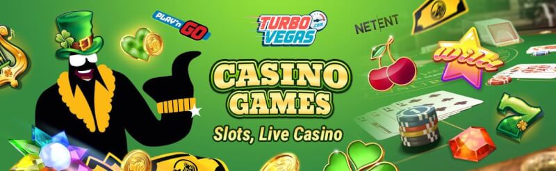turbo vegas casino offers numerous casino games like slot machines, blackjack kimi real vaxt kazino oyunları, bakkara və rulet-loqosu