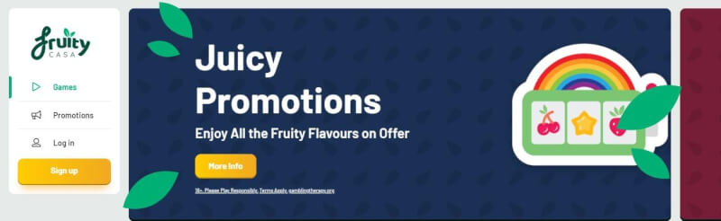 fruity casa website offers gambling games, ilk depozit əlavə və yeni oyunçular üçün təkliflər-loqosu