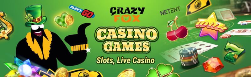 crazyfox casino offers different gambling games like slot machines, blackjack kimi canlı qumar oyunları, bakkara və rulet-loqosu