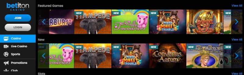 betiton homepage offers casino games, yeni oyunçular üçün ilk depozit bonusu və promosyonlar-loqosu