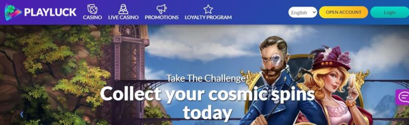 playluck casino homepage provides gambling games, ilk depozit bonusu və yeni oyunçular üçün təkliflər-loqosu