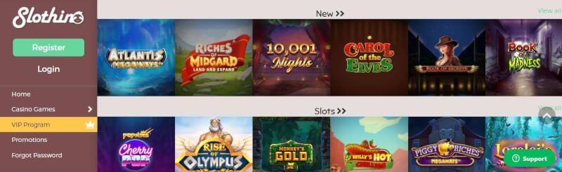 slothino homepage provides gambling games and campaigns for new players-logo