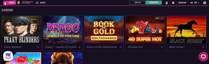 vbet website offers casino games, ilk depozit bonusu və yeni oyunçular üçün kampaniyalar-loqosu