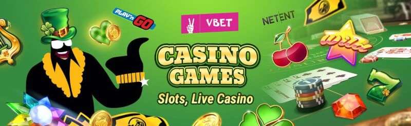 vbet casino provides different casino games like slots, blackjack kimi canlı qumar oyunları, bakkara və rulet-loqosu