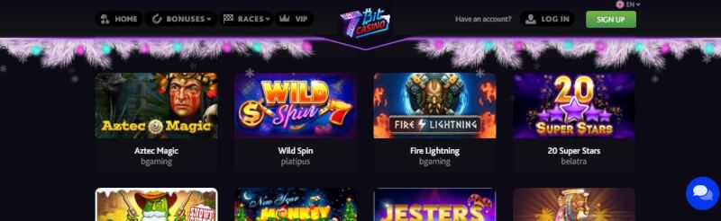7bit casino homepage offers casino games, ilk depozit bonusu və yeni oyunçular üçün kampaniyalar-loqosu