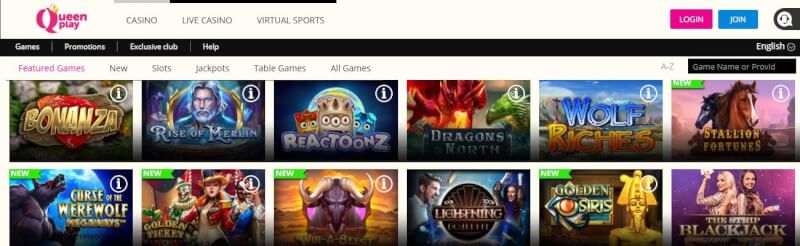 queenplay homepage offers gambling games and promotions for brand new players-logo