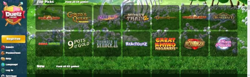duelz casino homepage provides casino games, çox ilk depozit əlavə və yeni oyunçular üçün kampaniyalar-loqosu