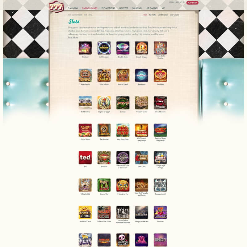 777 Casino ekran görüntüsü 2