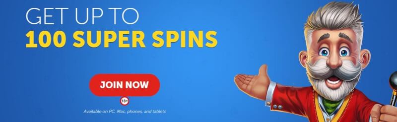 lucky Louis homepage provides casino games and campaigns, free spins for new players-logo
