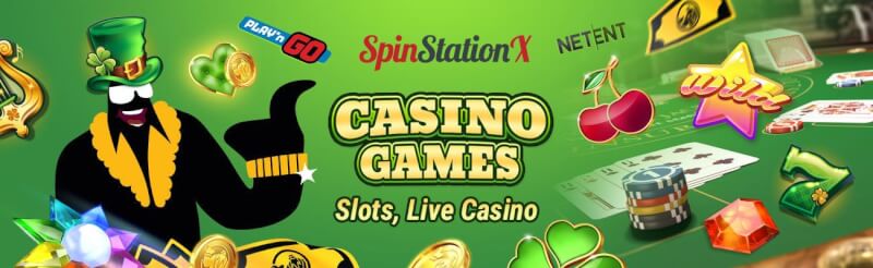 spin station offers different casino games like slots, blackjack kimi real vaxt qumar oyunları, bakkara və rulet-loqosu