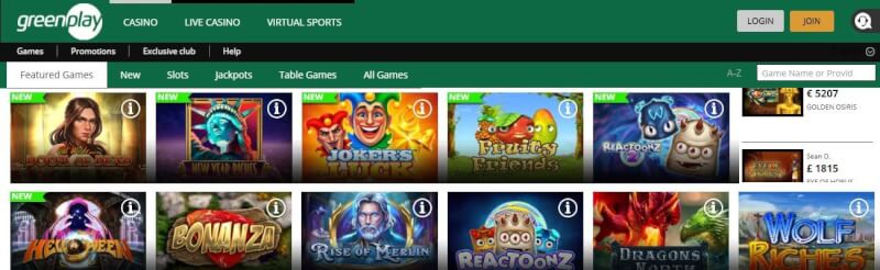 greenplay website provides gambling games, ilk depozit əlavə və yeni oyunçular üçün kampaniyalar-loqosu
