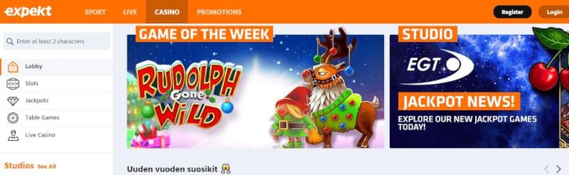 expekt casino homepage provides casino games, ilk depozit əlavə və yeni oyunçular üçün təkliflər-loqosu